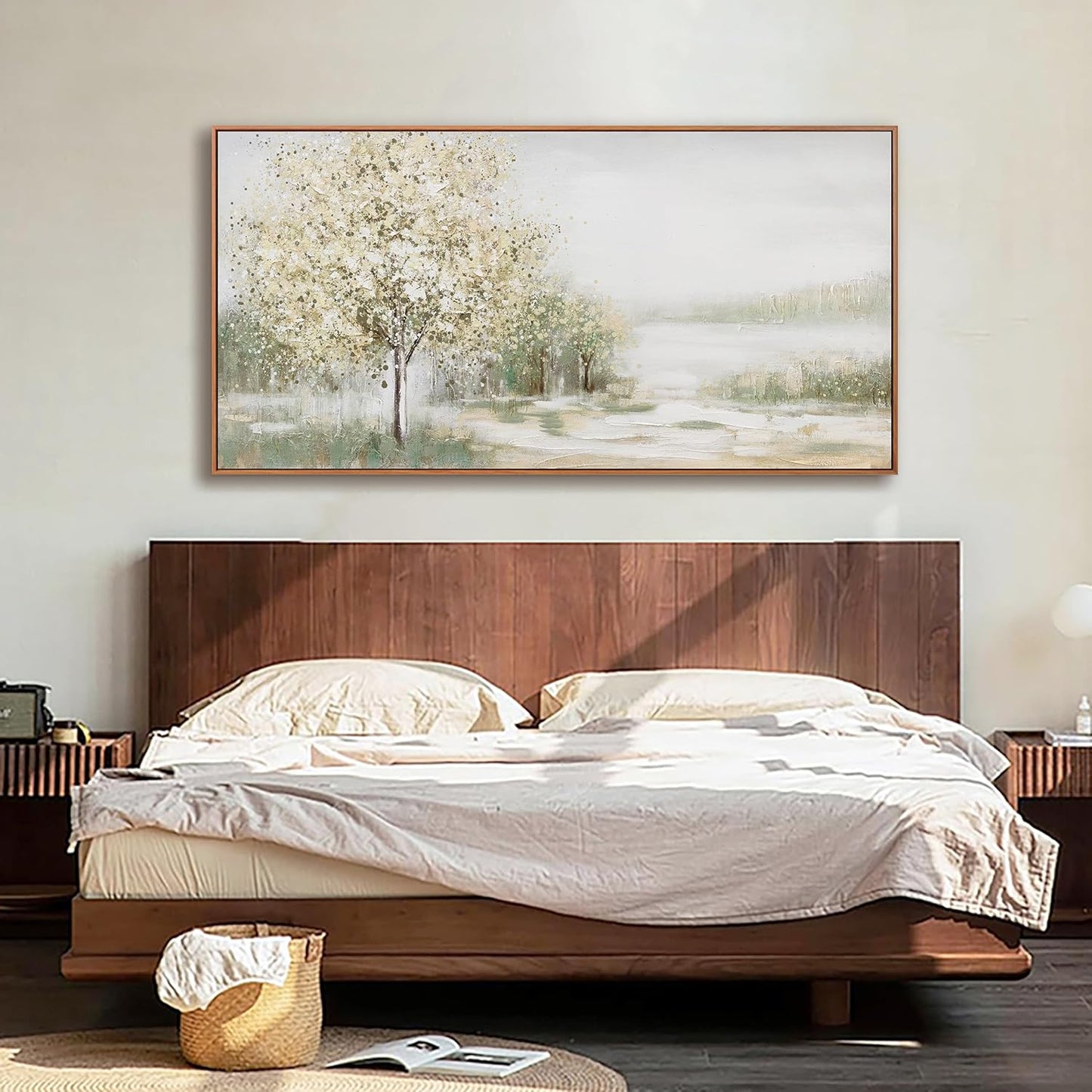 Canvas Wall Art Decor Large Framed Wall Art for Living Room Nature Botanical Wall Art Prints Canvas Art Wall Decor Artwork for Walls Bderoom Office Decor 24x48 Inch