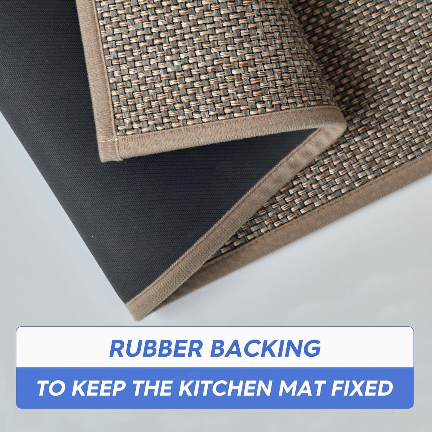 Artoid Mode Non Skid Washable Kitchen Rugs Mats Doormat, Rubber Backing Absorbent Rugs for Kitchen Door Mat Kitchen Mats Floor Mats Front of Sink 17x29 Inch