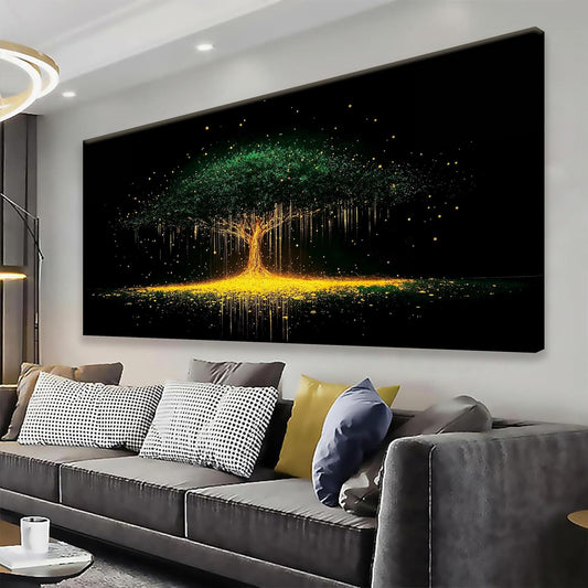Tsomzxng Canvas Art Wall Decor Print Modern Abstract Tree Wall Art For Bedroom Modern Tree Black And Gold Wall Art Home Wall Decorations Landscape Paintings Pictures Artwork Aesthetic 20 X 40 In