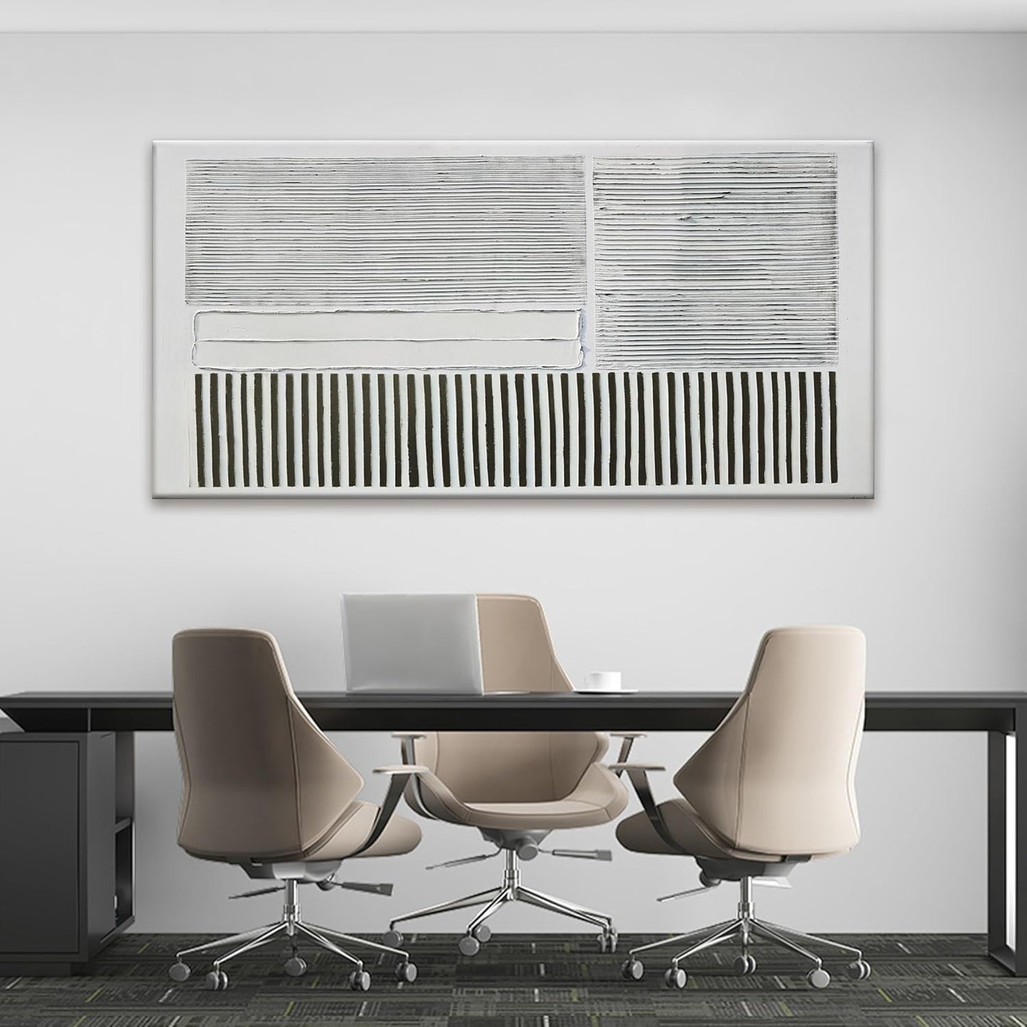 Canvas Wall Art Decor Large Canvas Wall Art For Living Room Abstract Art Black and White Wall Art Decor Abstract Modern Wall Art Prints Large Art Work For Bedroom Office Kitchen Wall Decor 29" x 58"