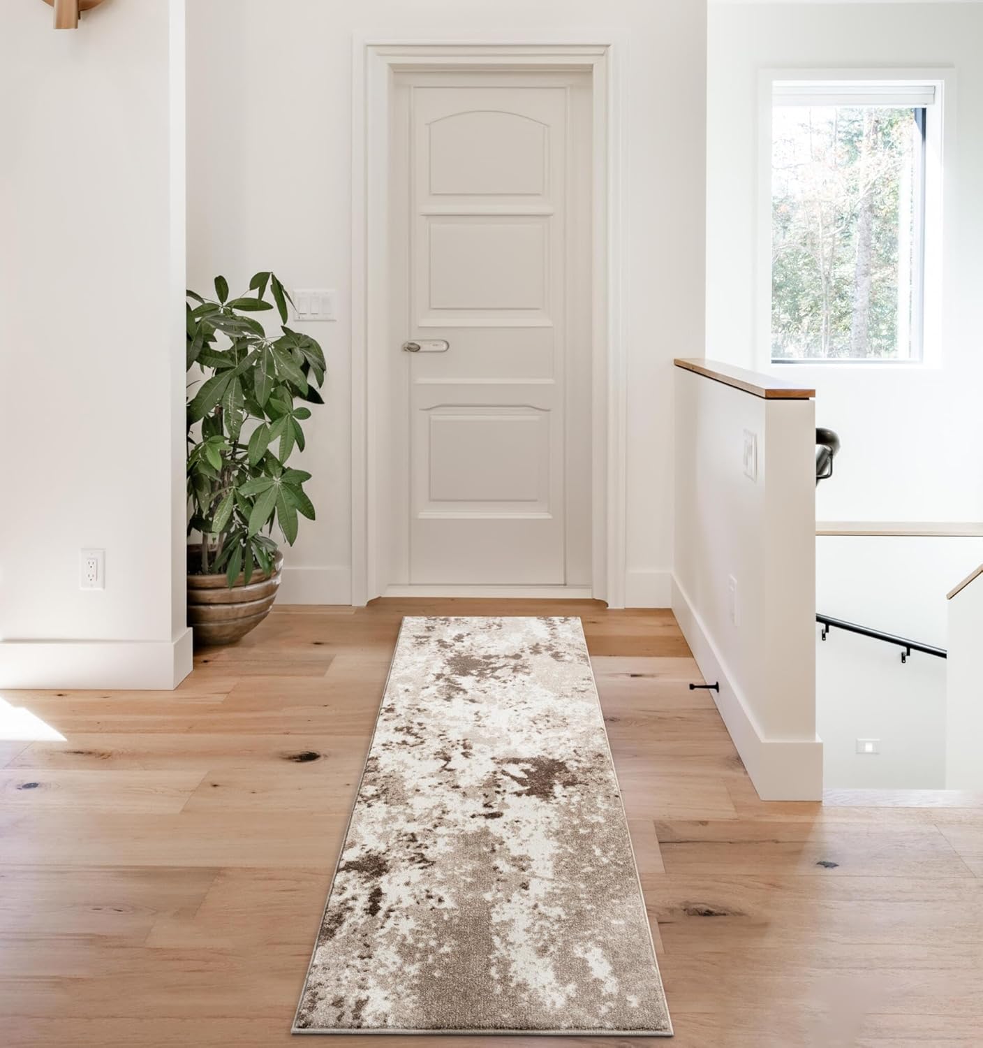 Keen Home Design Area Rugs - 2x8 Non-Shedding, Abstract Rugs for Kitchen, Living Room, Bedroom, Dining Room, Entryway - Size: 2'8" x 7'7", Multi