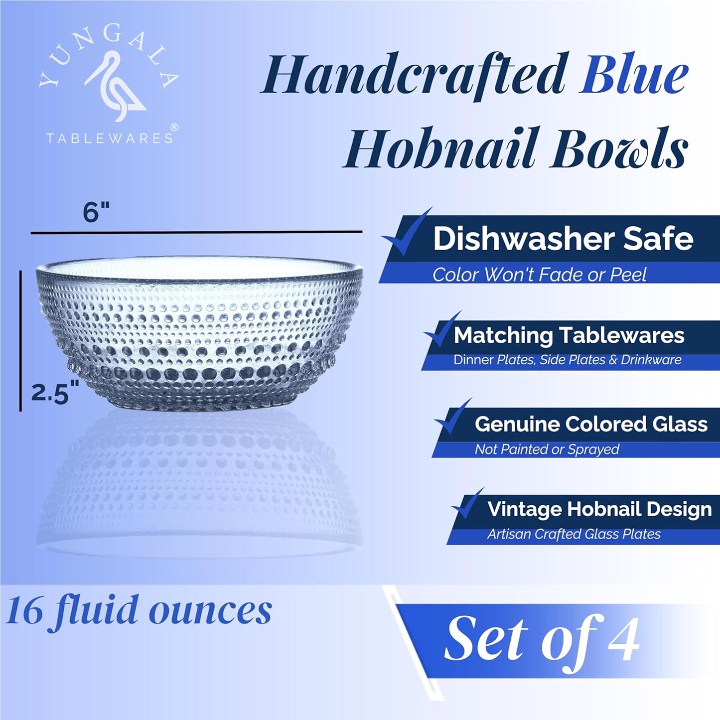 Yungala Blue Glass Bowl