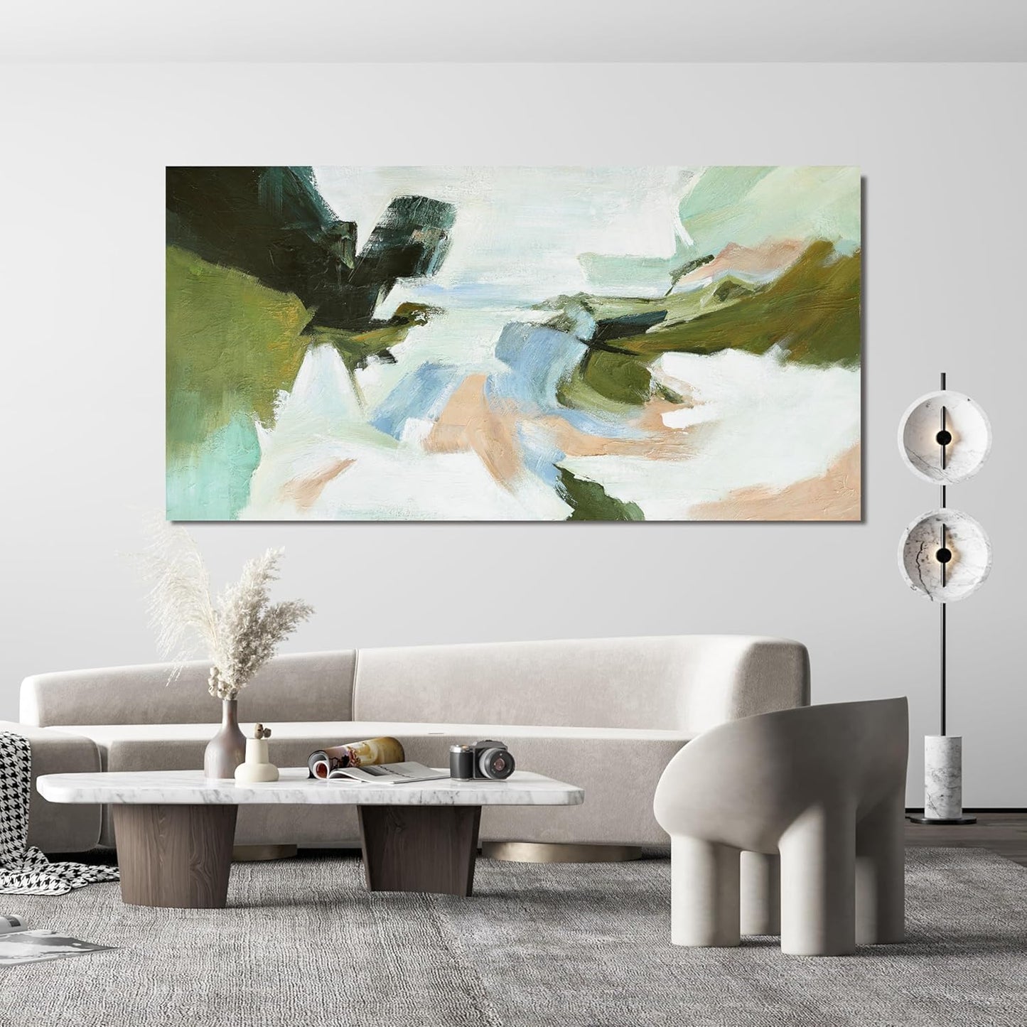 Suconvng Large Abstract Wall Art Colorful Wall Art Living Room Canvas Art Wall Decor Office Abstract Wall Decor Multicolor For Bedroom Kitchen Home Artwork 29x58 Inch