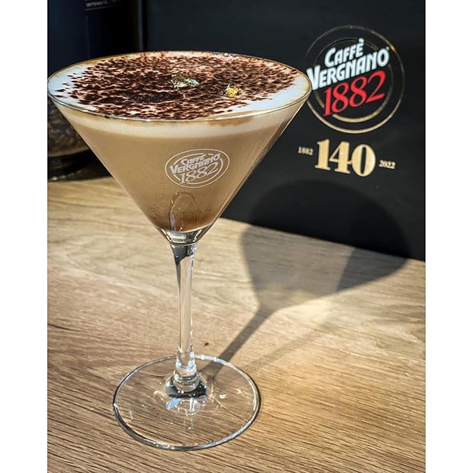 Caffe' Vergnano 1882 Decaf Medium Roast Espresso Original Line Machine Compatible Capsules, Arabica Robusta Espresso Coffee, Italian Coffee for Nespresso Machines, Intensity 5/10, Decaffeinato, 30 Ct