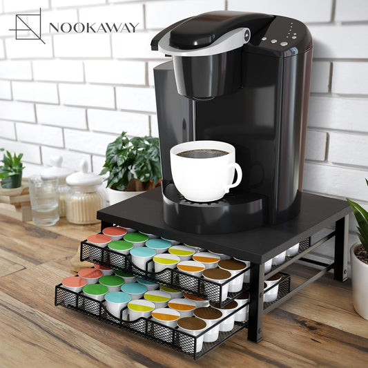 K Cup Holder - Coffee Bar Organizer for Countertop - K Cup Drawer Organizer - Coffee Station Accessories - Keurig Coffee Pod Holders for Counter Small Space - Kpod Kcup Storage - Coffee Pods Holder