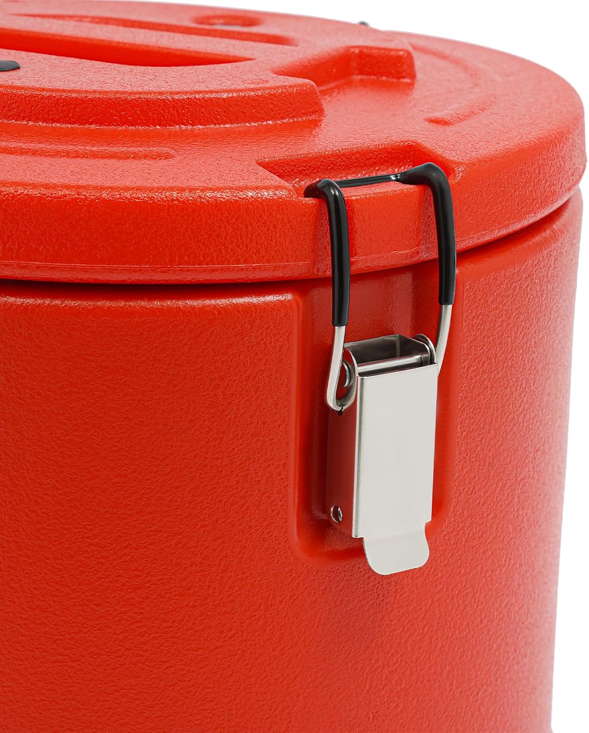 DYNAMI Large Insulated Food Container, 4 Gallon Portable Commercial Food Warmer Insulated Soup Container Cold Hot Box for Catering,Stainless Steel Inner Liner, Sealed and Leak-proof (Red, 4 Gal)