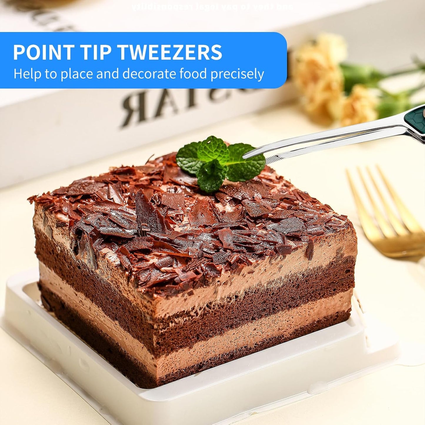 3Pcs 9.5Inch Barbecue Tongs - 304 Stainless Steel Kitchen Tongs with Non-Slip Comfort Grip, Heat Resistant & Dishwasher Safe, Golden - Multi-Purpose for Grill, Salad, Picnic & Cooking (Golden)