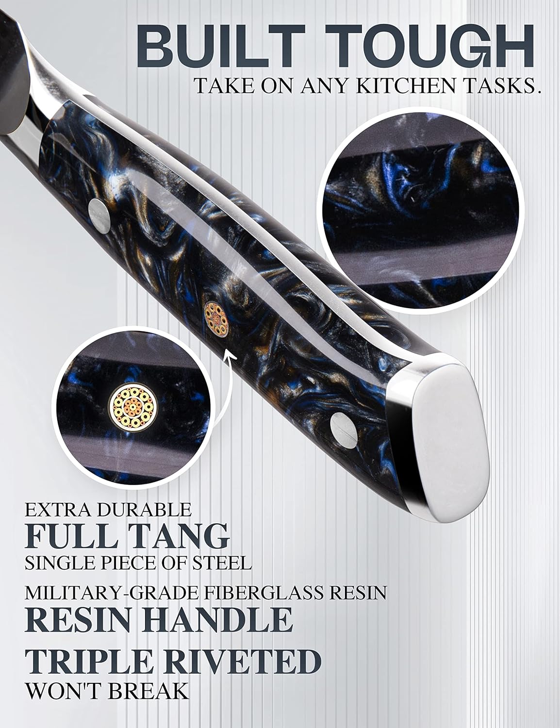 WILDMOK Damascus Paring Knife, 3.5 Inch Japanese 67-layers Damascus Steel, Professional Paring Knife, Ultra Sharp Blade Cooking Utility Knife, Full Tang Ergonomic Resin Handle