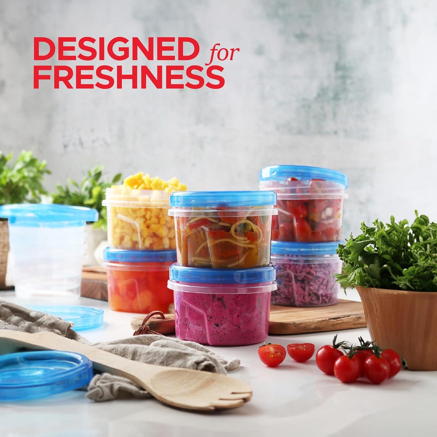 Tafura Twist Top Soup Storage Containers with Lids [16 Oz - 10 Pack] Reusable Freezer Containers for Food with Screw On Lids, 16 Ounce Food Storage Container with Cover, Leakproof, BPA Free