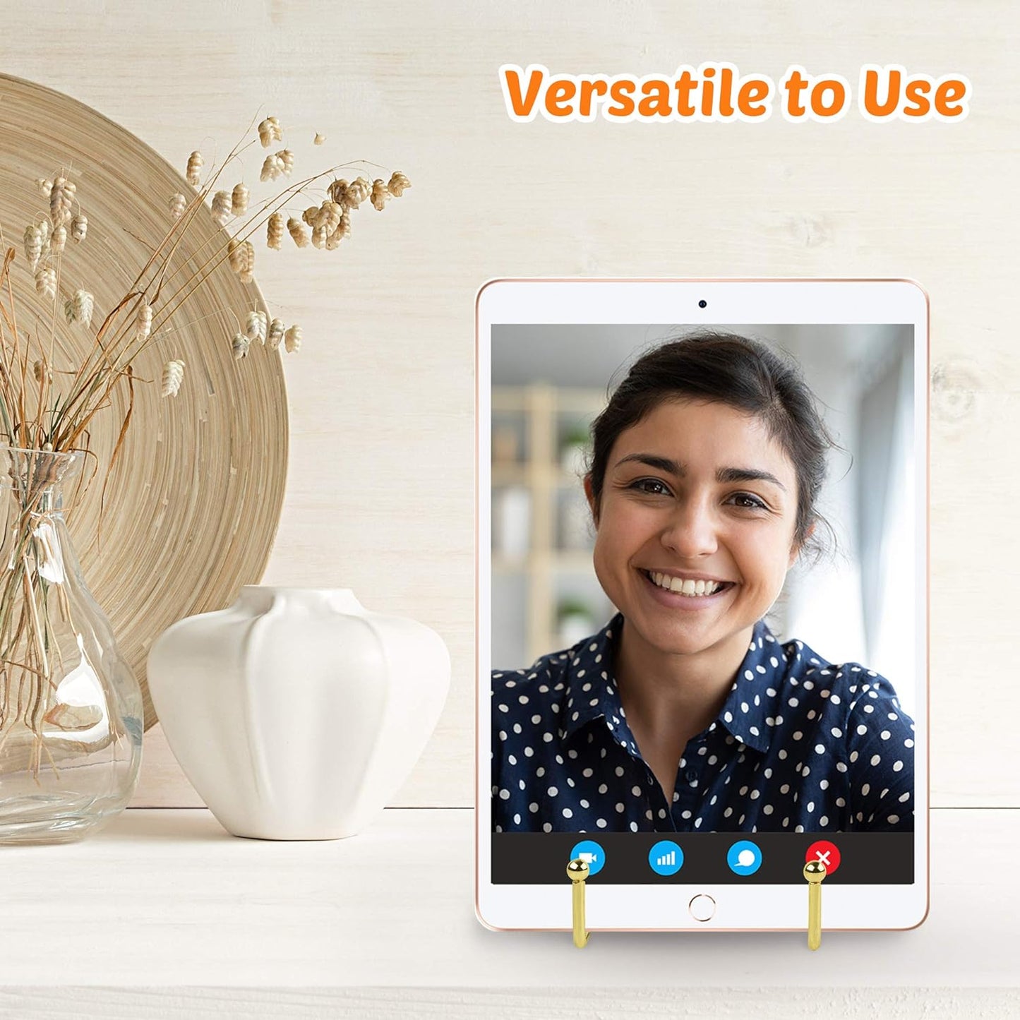 Mocoosy 2 Pack 6 Inch Gold Plate Stands for Display, Metal Square Wire Easel Stand, Plate Holder Display Stands, Picture Frame Stands for Display Photos, Decorative Platter, Plaques and Table Arts