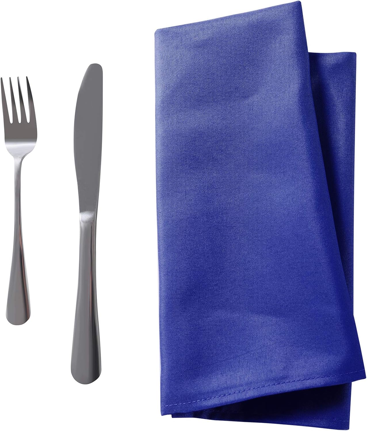 Bailarina Cloth Napkins Set of 80,17x17 inches Dinner Napkins Cloth Washable,Polyester Square Table Cloth Napkin Bulk with Hemmed Edges Ideal for Banquets, Parties and Weddings-Royal Blue
