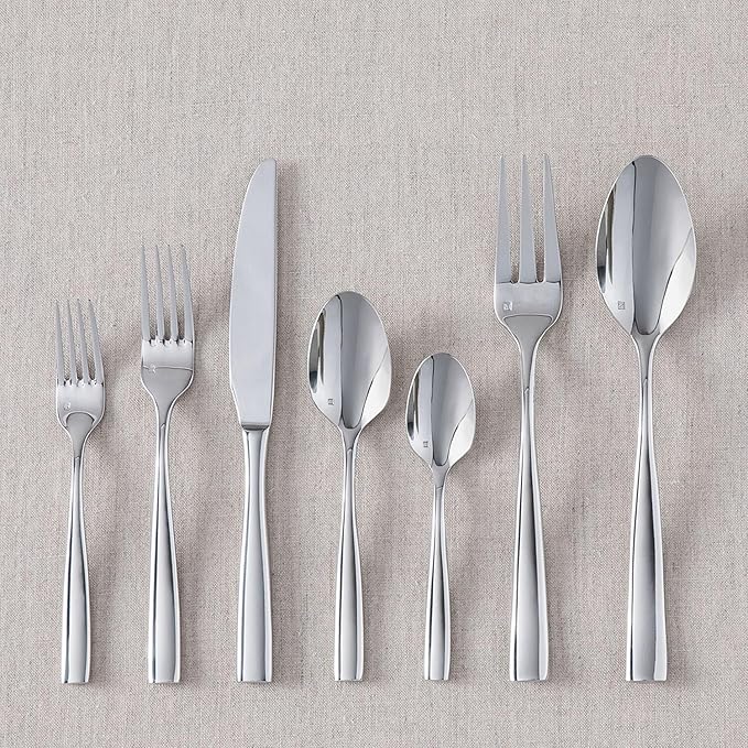 Fortessa Lucca 18/10 Stainless Steel Flatware Serving Fork, 9.7-Inch