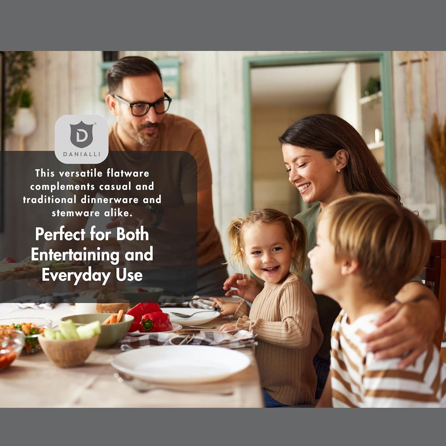 Engraved Silverware Set for 6 | 18/10 Stainless Steel Flatware with Mirror Finish and Engraved Handles | Heavy-Duty, Dishwasher Safe, Built to Last (30-Piece, Mezzano Engraved)