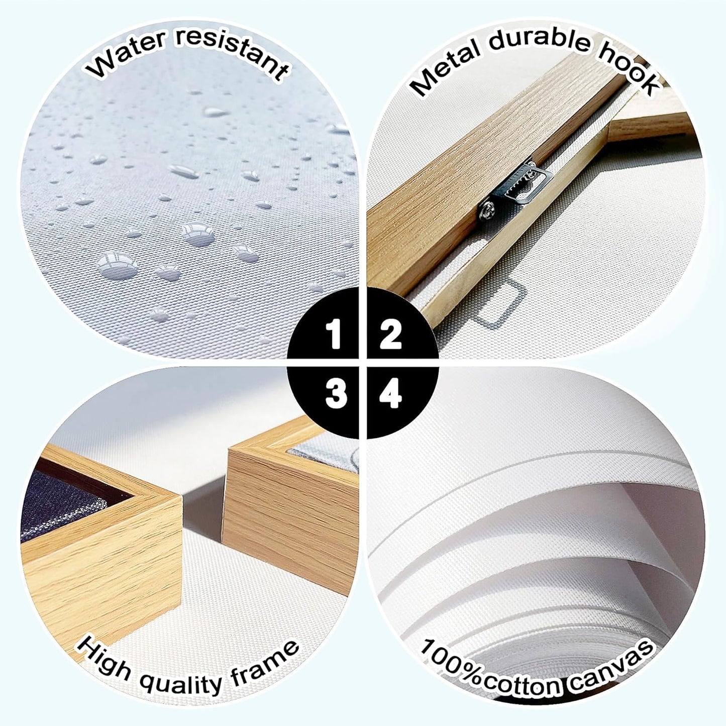 YCPRIMER Canvas Wall Art - Village Landscape Decor Retro Farmhouse Picture Yellow Tree Painting Framed Artwork for Dinning Room,Living Room,Kitchen Decoration Size 24×48Inch