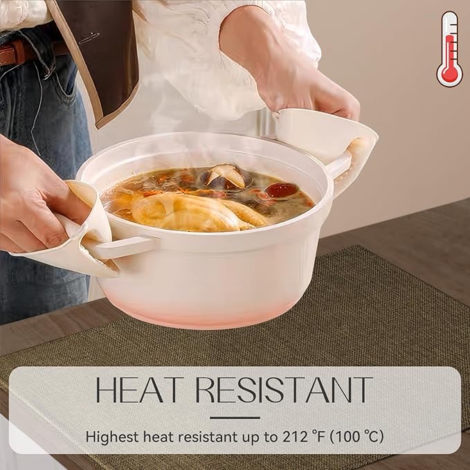 Romanstile Cloth Placemats Set of 8-12 x 18 Inch, Heat Resistant Double Layered Thickened Burlap Place Mats, Washable Faux Linen Farmhouse Table Mats for Kitchen/Dining/Party/Outdoor, Brown