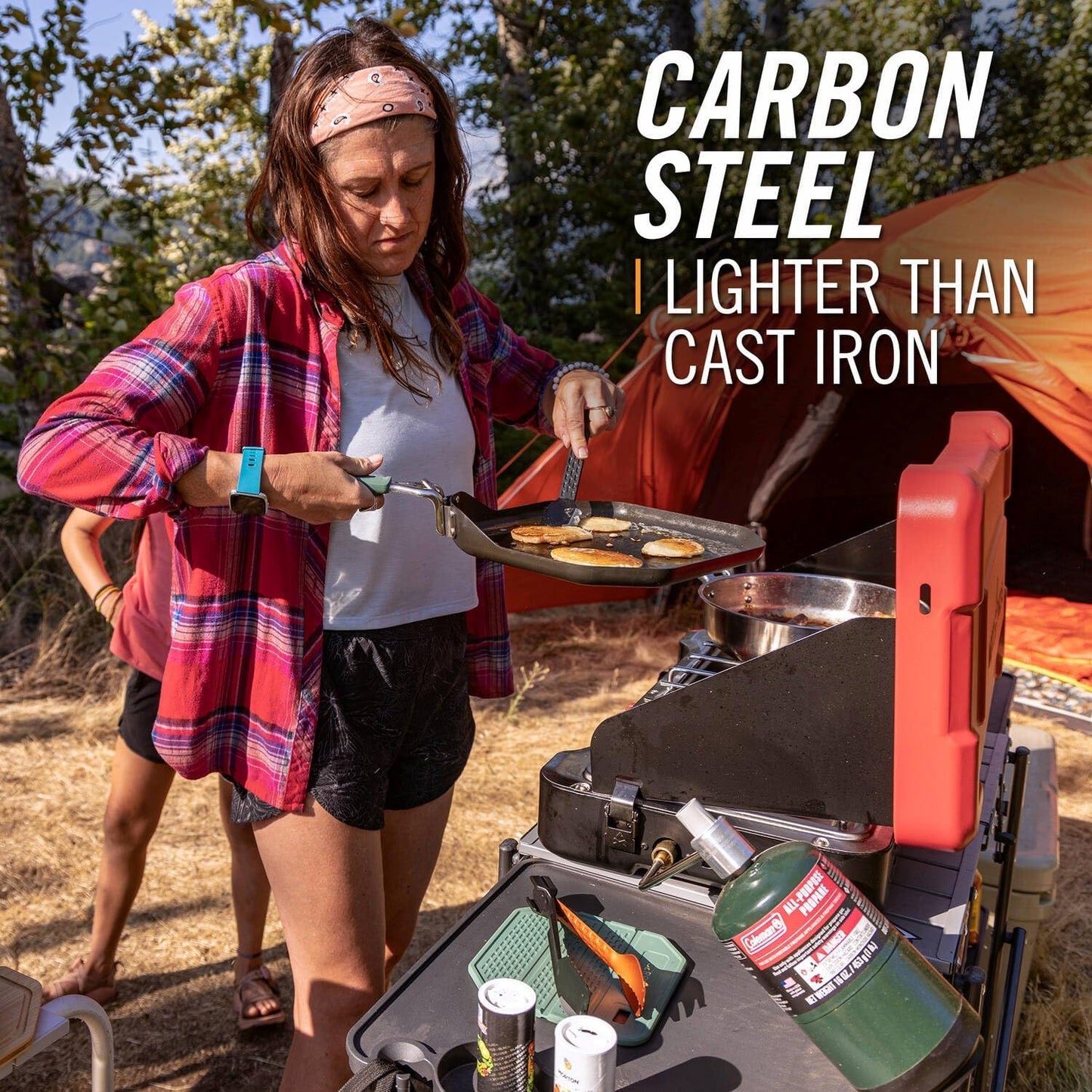 Gerber Gear ComplEAT Griddle - Portable, Nonstick Outdoor Camping Griddle - Premium Camping Cookware - Features Detachable Handle