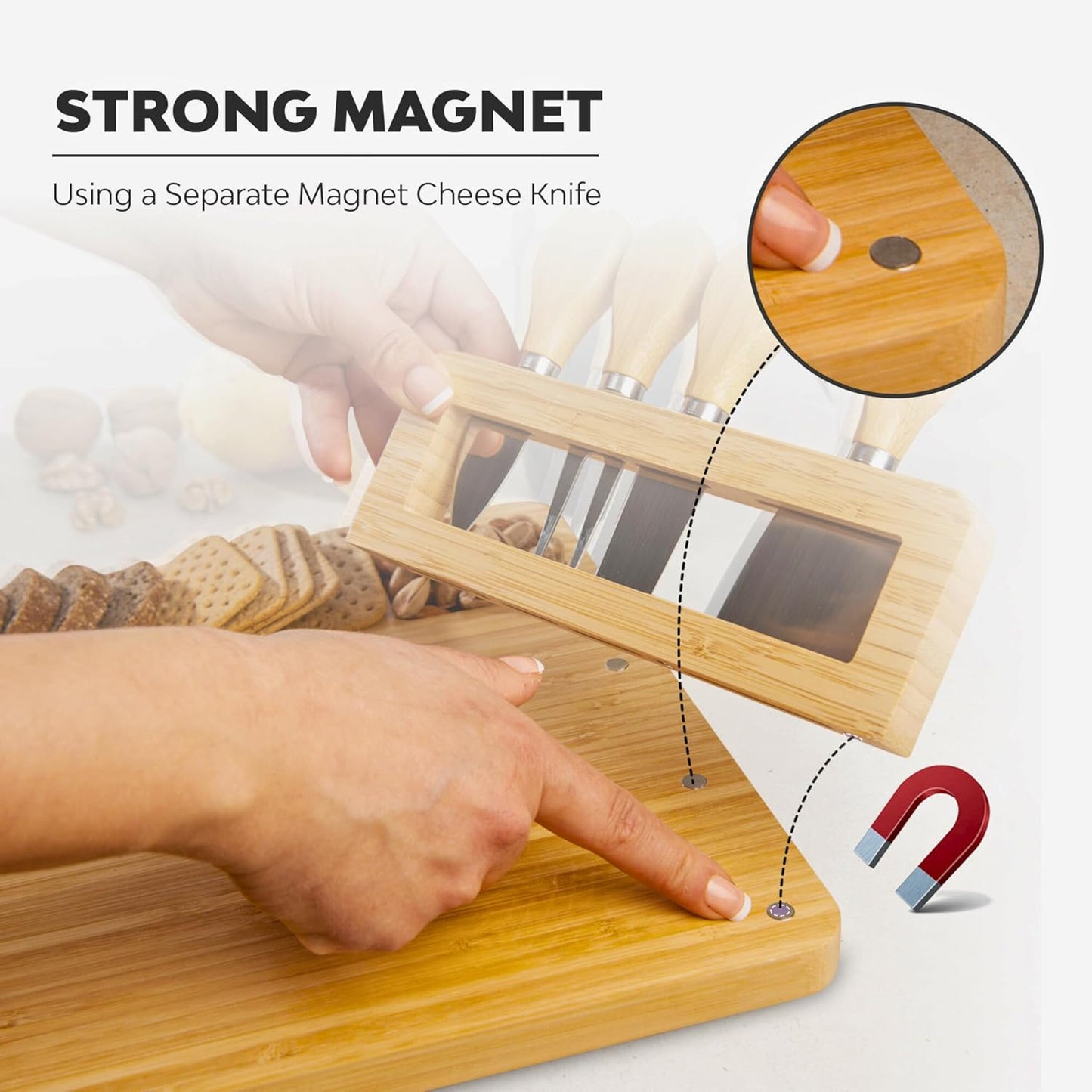 Personalized Bamboo Charcuterie Board & Cheese Board Set – Custom Wedding, Anniversary, Bridal Shower, Christmas, Housewarming Gifts for Couples, Birthday Gifts for Women, Farmhouse Kitchen Decor