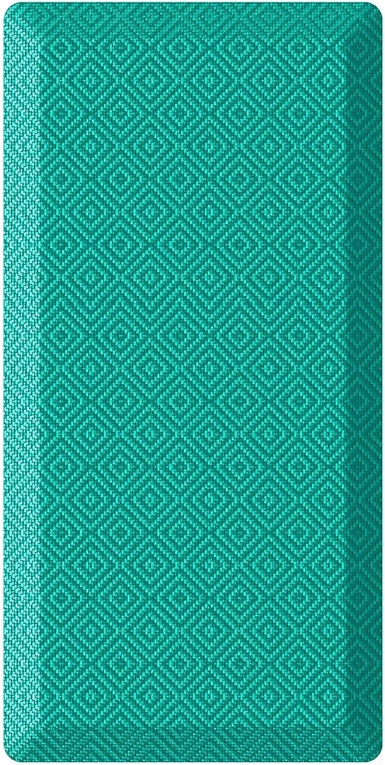 Ophanie Kitchen mats for Floor, 3/4 inch Thick, Kitchen Rugs, 20''x48'' Anti Fatigue Standing Cushioned Mat, Waterproof,Comfort Ergonomic mat for Office, Home, Sink, Teal Non-Slip Bottom