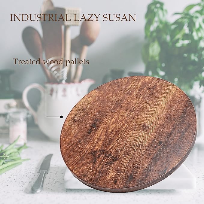 [ 2 Pack ] 10-inch Lazy Susan Organizers, ACIAZAAZ Lazy Susan Turntable for Cabinet, Kitchen Turntable Storage for Table, Countertop, Pantry