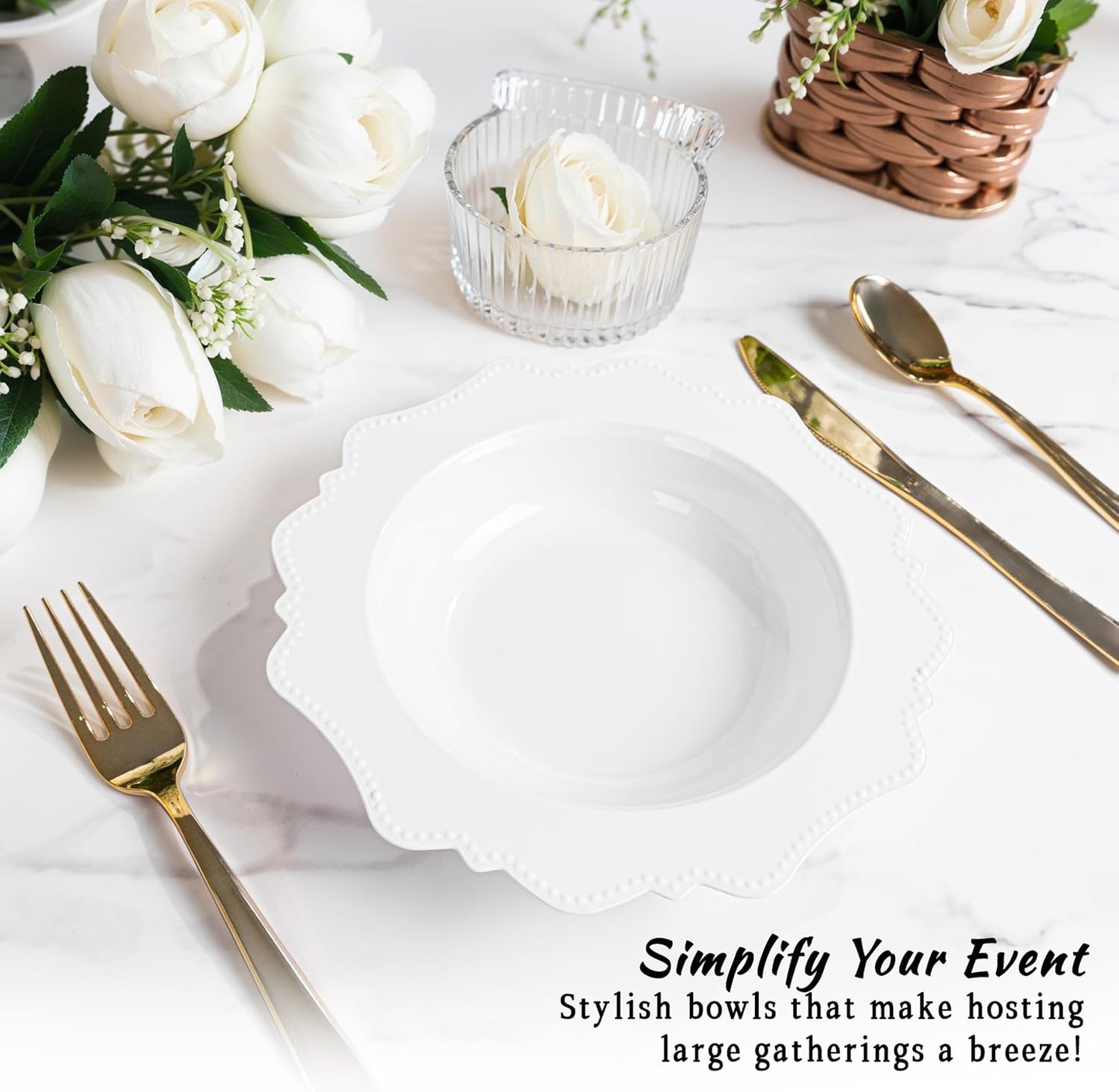 COLOSUS Plastic Multi-color Bowls (30 Pack) 12 Oz Disposable for Party Dessert/Salad Bowl, Fancy Shatterproof Dinnerware for Catering, Holidays, Children Party, and Everyday Use