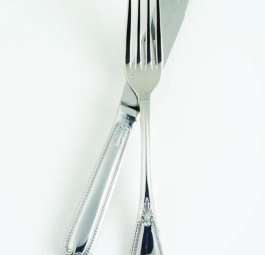 Fortessa Savoy 18/10 Stainless Steel Flatware, 5 Piece Place Setting, Service for 1