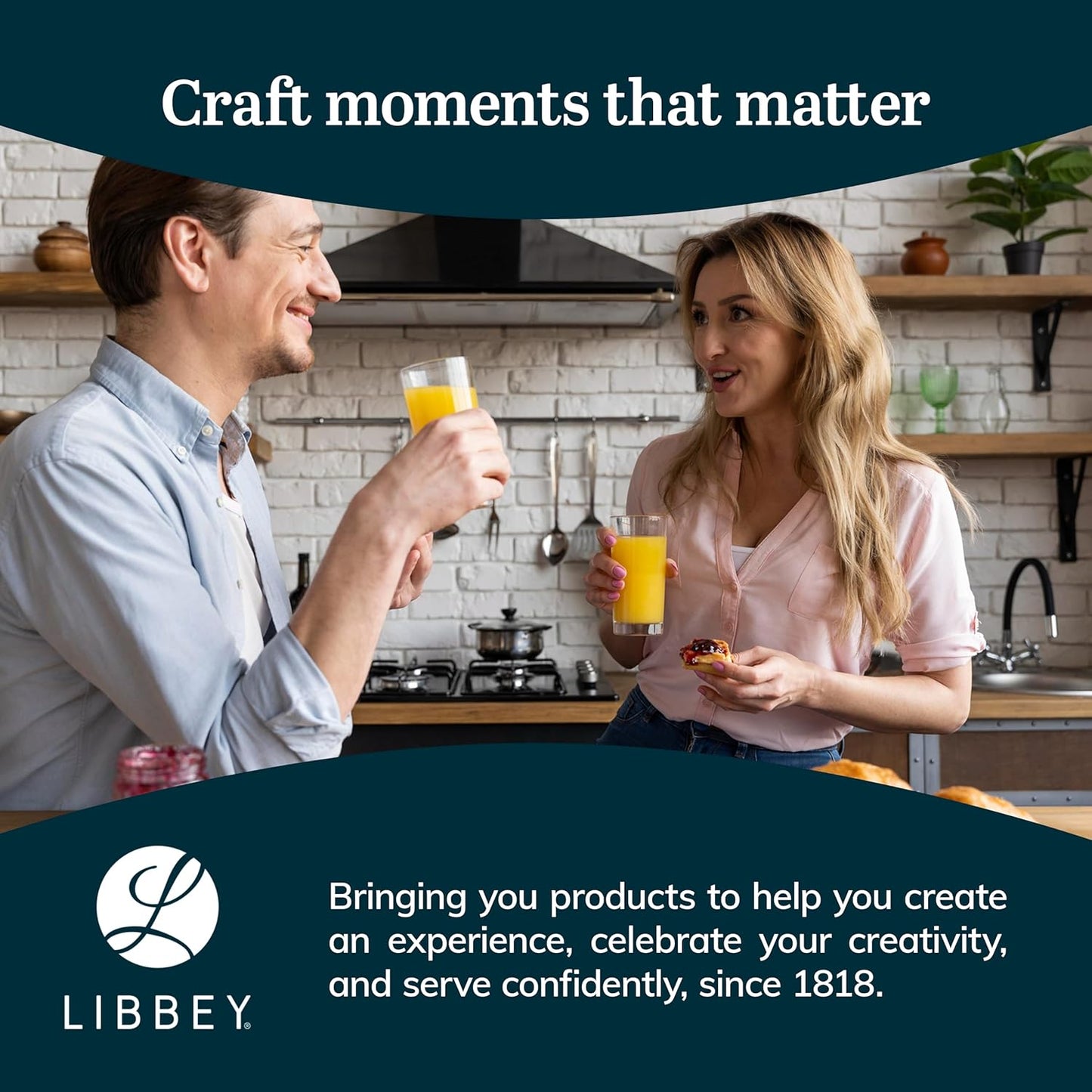 Libbey Province Tumbler and Rocks Glass Set, Elegant Drinkware Glasses Set, Tall Drinking Glasses with Modern Lines, Drinking Glasses Set of 16, 16-Piece