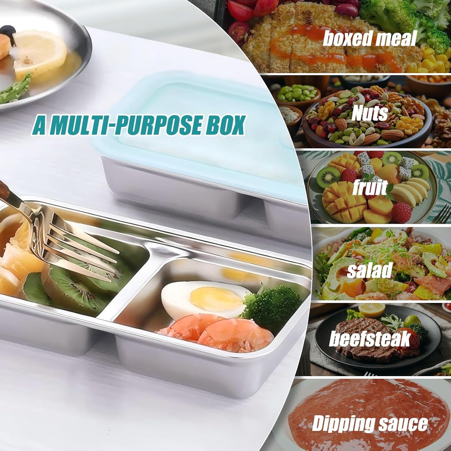 16 Pack Stainless Steel Snack Containers, Stainless Steel Snack Containers With Lids, Lunch Box Containers For Travel, Outdoor Camping And Daily Use