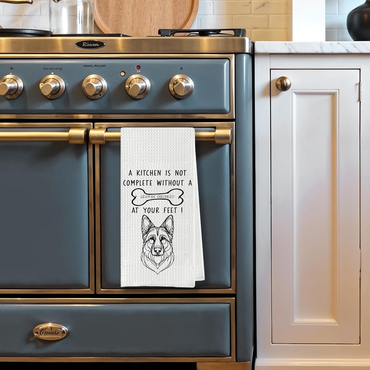 German Shepherd Kitchen Towels, Ideal for Dog Lovers & Kitchen Decor, Great Gift for German Shepherd Owners, 16 x 24 Inches