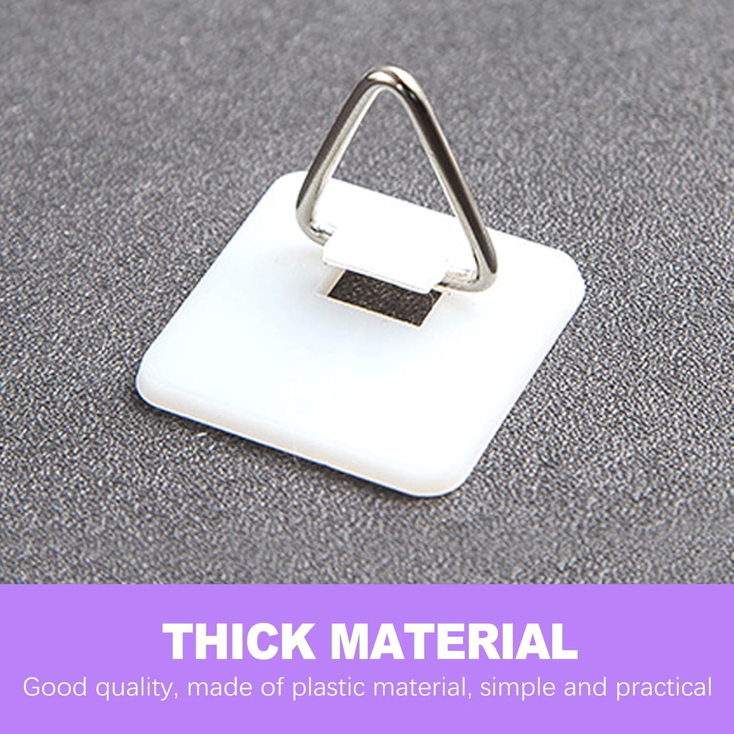 20 Pack Invisible Adhesive Plate Hangers for Wall - 1.25 Inch Vertical Plate Holders Display Set for Decorative Plates, Art, Porcelain