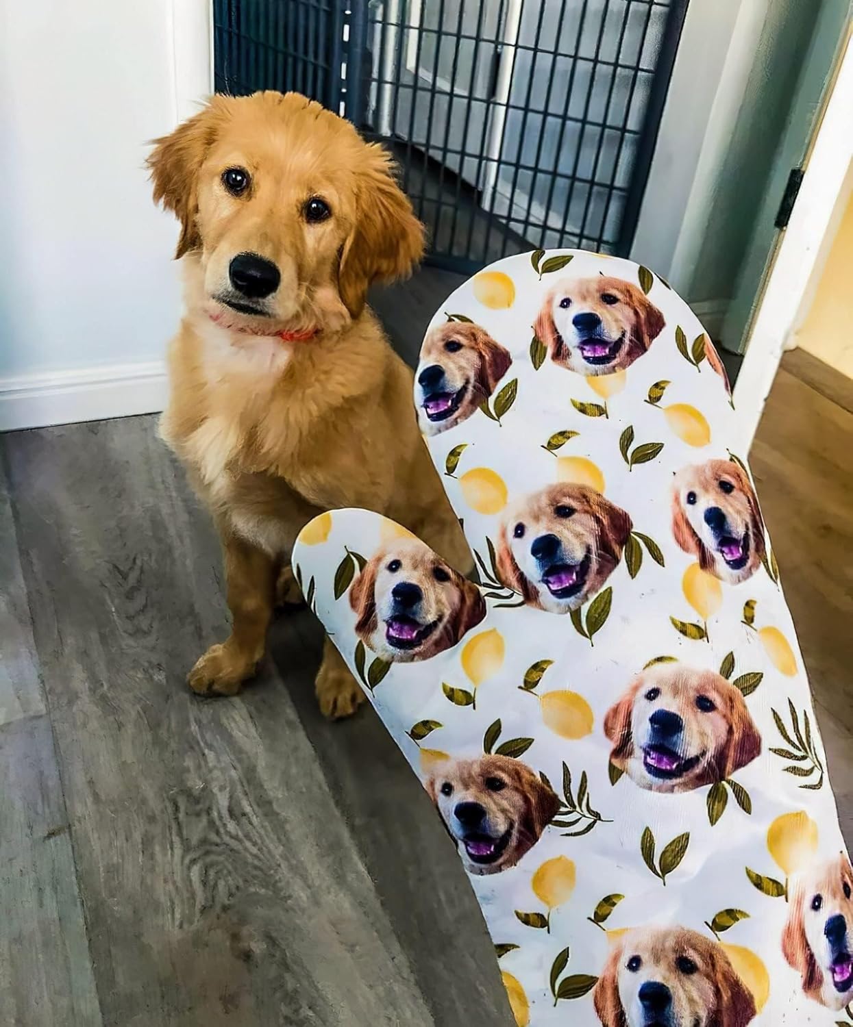 Customized Dog Oven Mitt with Picture, Personalized Photo Oven Mitt with Your Photo Customized Unisex Cat and Dog Mitt Gifts - Avocado