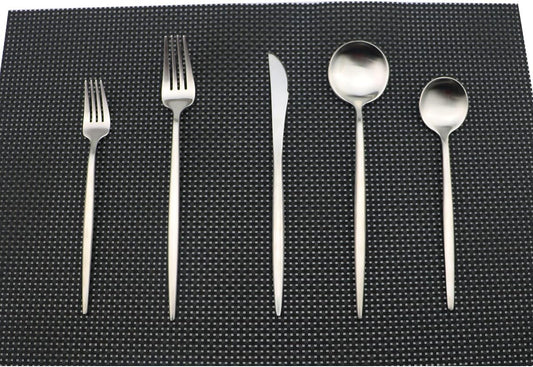 Silverware, 10 Pieces 18/10 Stainless Steel Cutlery Flatware Tableware Dinnerware Utensils Sets for 2