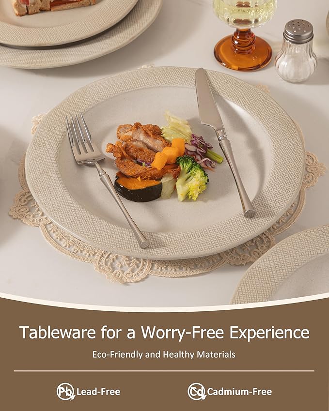 Dinnerware sets plates and bowls sets modern plates,Ceramic Dinnerware Sets,12 Pieces Porcelain Lightweight Plates,Scratch Resistant Dish Set (style - 5, 4 - Set (12pcs))