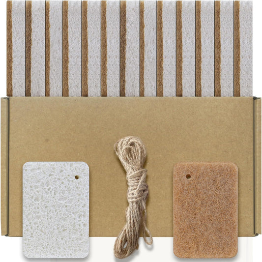 Kitchen Biodegradable Compostable Cellulose Sponges - Pack of 15 Eco Friendly Sponge