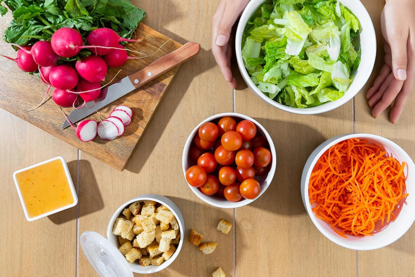 KooK Ceramic Mixing Bowls, Nesting Bowls, Set of 4, Kitchen Bowls, Prep, Serving, Gift, Microwave and Dishwasher Safe, 10/16/29/47 oz, (Grey)