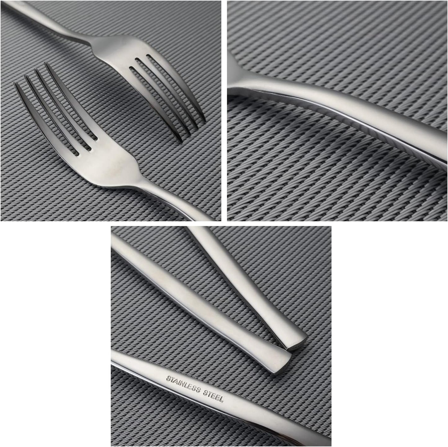 12-Piece Dinner Forks Set, 8.3 Inches Stainless Steel Forks Silverware, Flatware Dinner Forks, Table Forks Set for Home, Kitchen and Restaurant