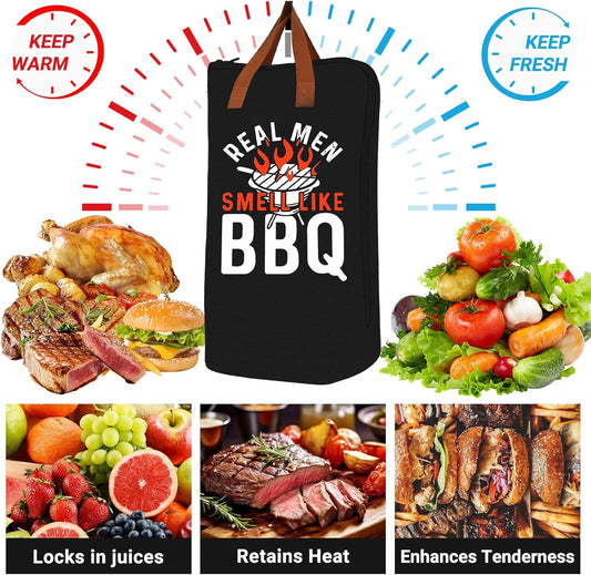 21in Brisket Blanket & Meat Resting Bag – Insulated BBQ Blanket for Resting Meat | Heavy-Duty Smoker Accessory for Brisket, Pork Shoulder, Smoked Turkey | BBQ Gifts for Men & Meat Lovers