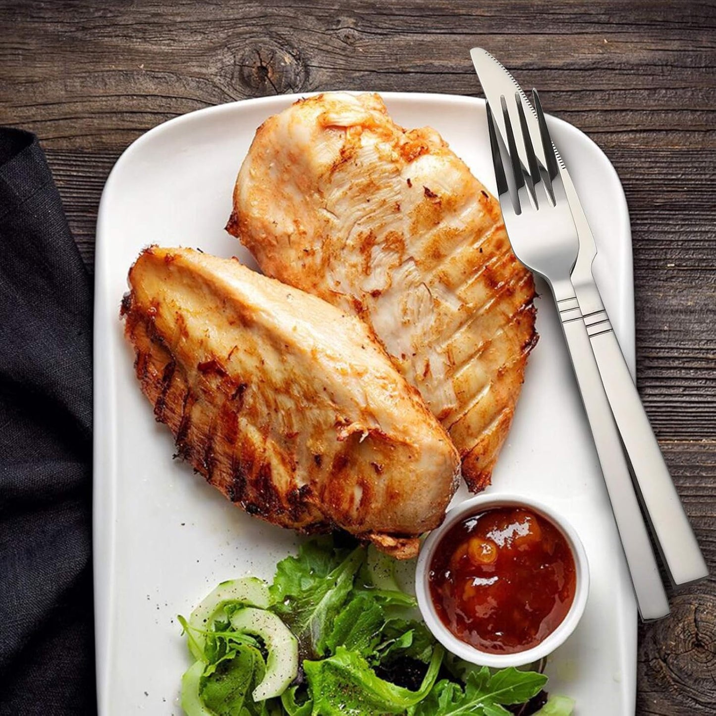 Morcte 30-Piece Stainless Steel Cutlery Flatware Set, Service for 6