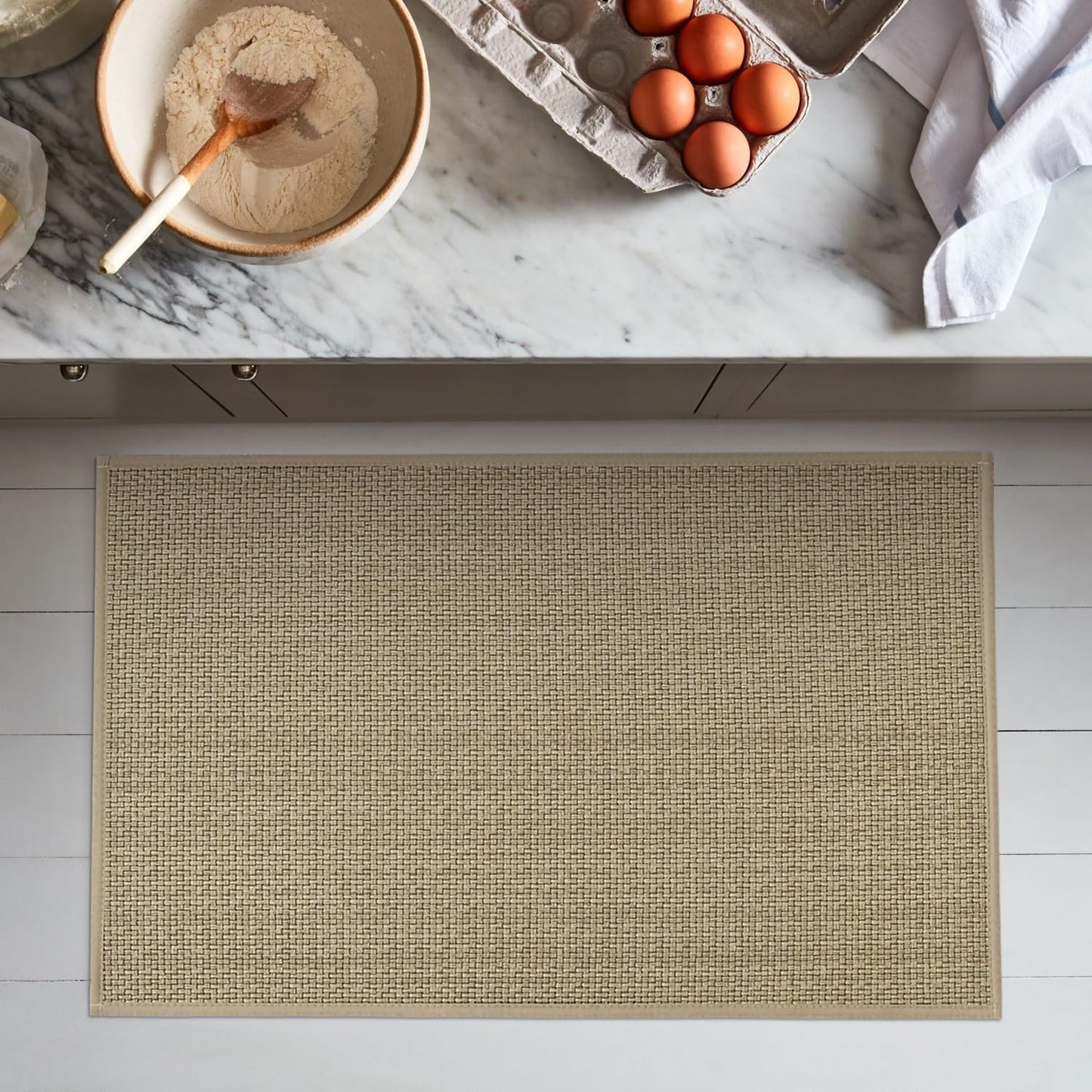 Artoid Mode Washable Non Slip Rubber Backing Kitchen Rugs Doormat, Absorbent Kitchen Floor Mats Front of Sink Kitchen Mats for Floor Home Decor 20x32 Inch