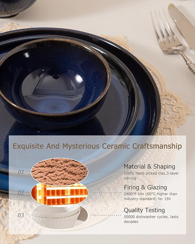 Dinnerware sets plates and bowls sets modern plates stoneware dinnerware set Plates and Bowls Set for 4, 12 Pieces Dishes,Microwave and Dishwasher Safe Tableware (style - 3, 4 - Set (12pcs))