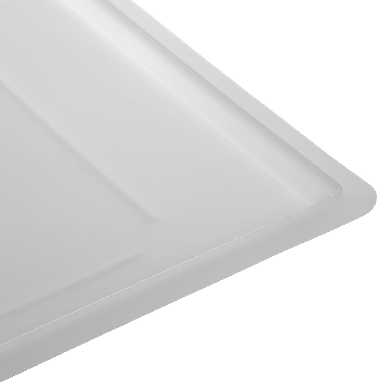 Carlisle FoodService Products Storplus Food Storage Container Lid with Stackable Design for Catering, Buffets, Restaurants, Polyethylene (Pe), 26 x 18 Inches, White, (Pack of 6)