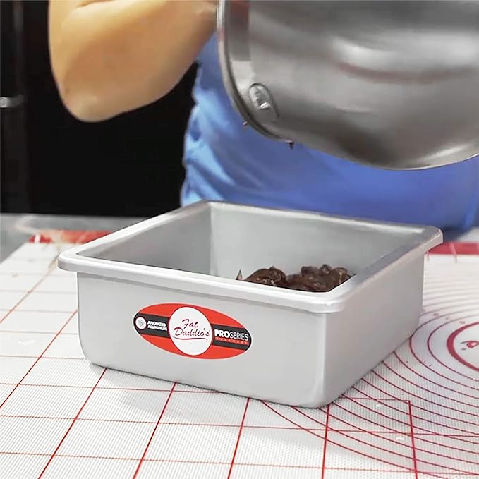 Fat Daddio's PSQ-993 Anodized Aluminum Square Cake Pan, 9 x 3 Inch