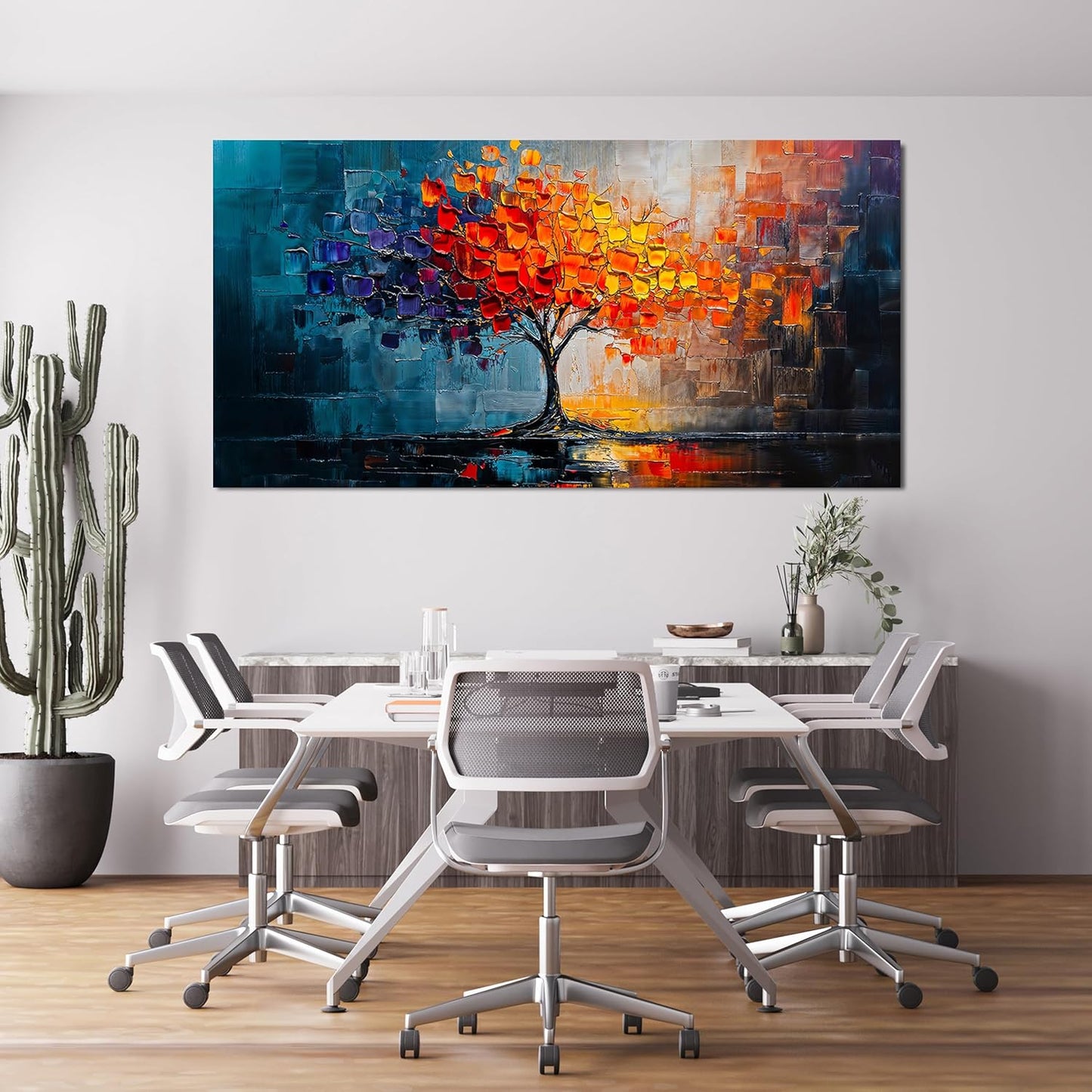 Canvas Wall Art Decor Tree of Life Wall Art Decor Large Wall Art Pictures for Living Room Colorful Wall Art Prints Canvas Art Wall Decor Large Artwork for Walls Bedroom Office Wall Decor 29" X 58"