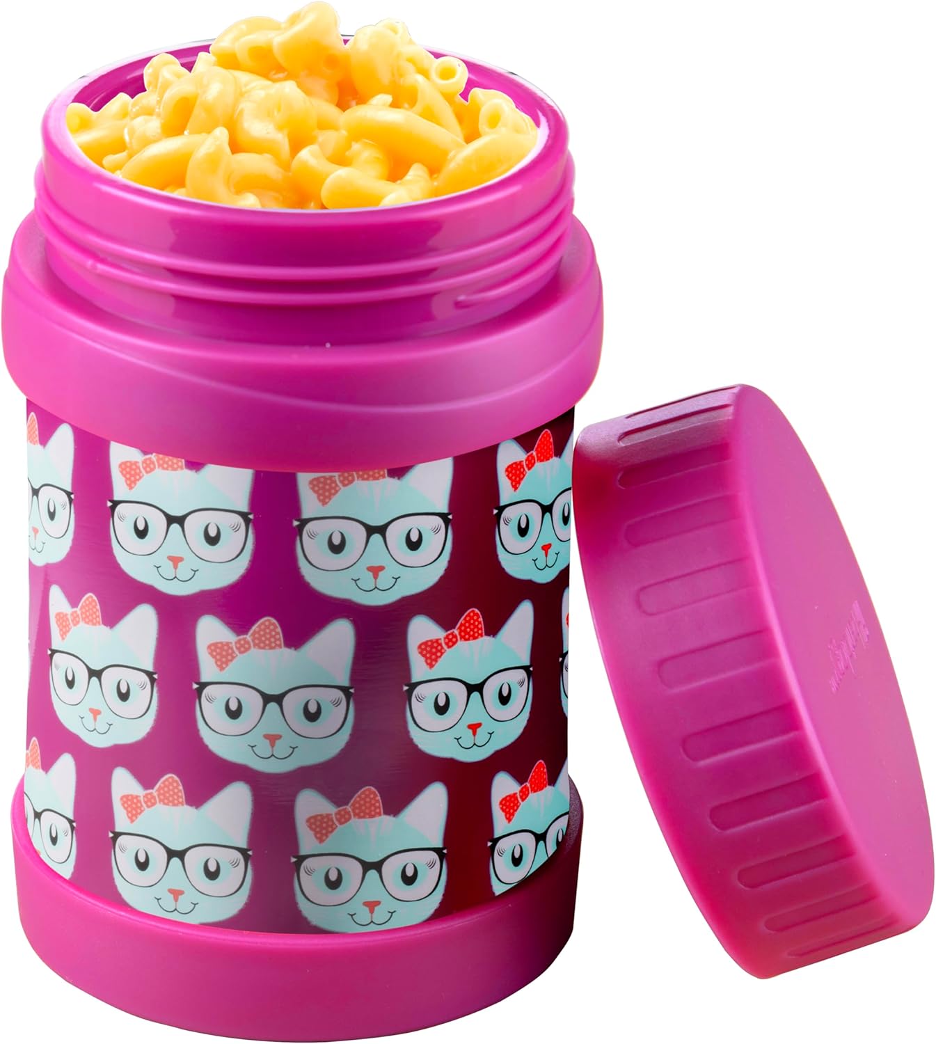 Bentology Insulated 13oz Food Jar for Kids- Hot or Cold Food, Soups, Liquids, Noodles - Wide Mouth Stainless Steel Container & BPA Free, Large Leak Proof thermos for Back to School Lunch Boxes, Bags