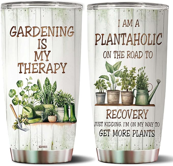 Gardening Gifts for Women Mom Wife Grandmother Funny Gardening Travel Mug Coffee Cup Gift for Garden Lover Plant Lady Gardener Thermos Tumblers 20oz Stainless Steel Christmas Birthday