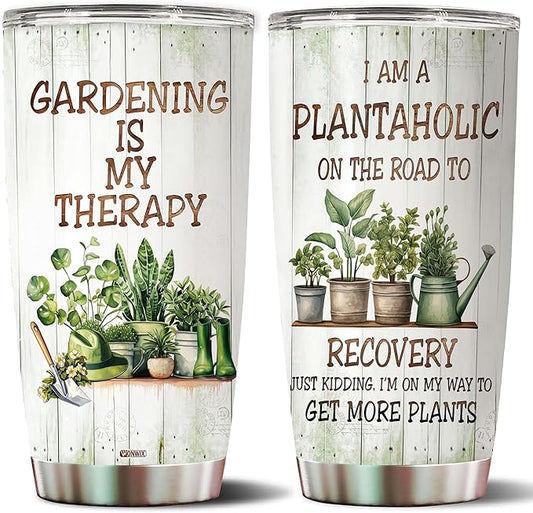 Gardening Gifts for Women Mom Wife Grandmother Funny Gardening Travel Mug Coffee Cup Gift for Garden Lover Plant Lady Gardener Thermos Tumblers 20oz Stainless Steel Christmas Birthday