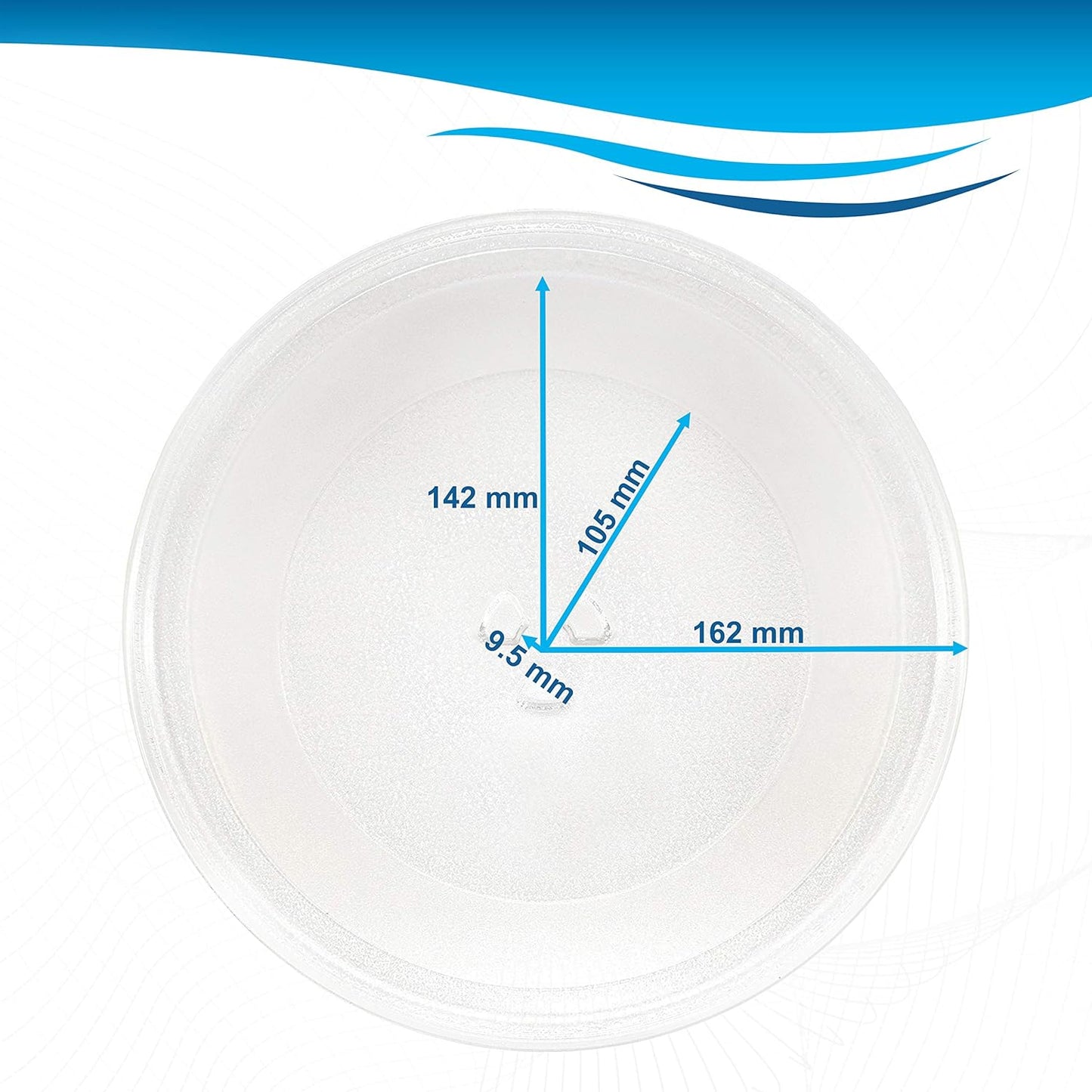 HQRP 12.75" Glass Turntable Tray for Microwave Oven Cooking Plate, 12.75 inch