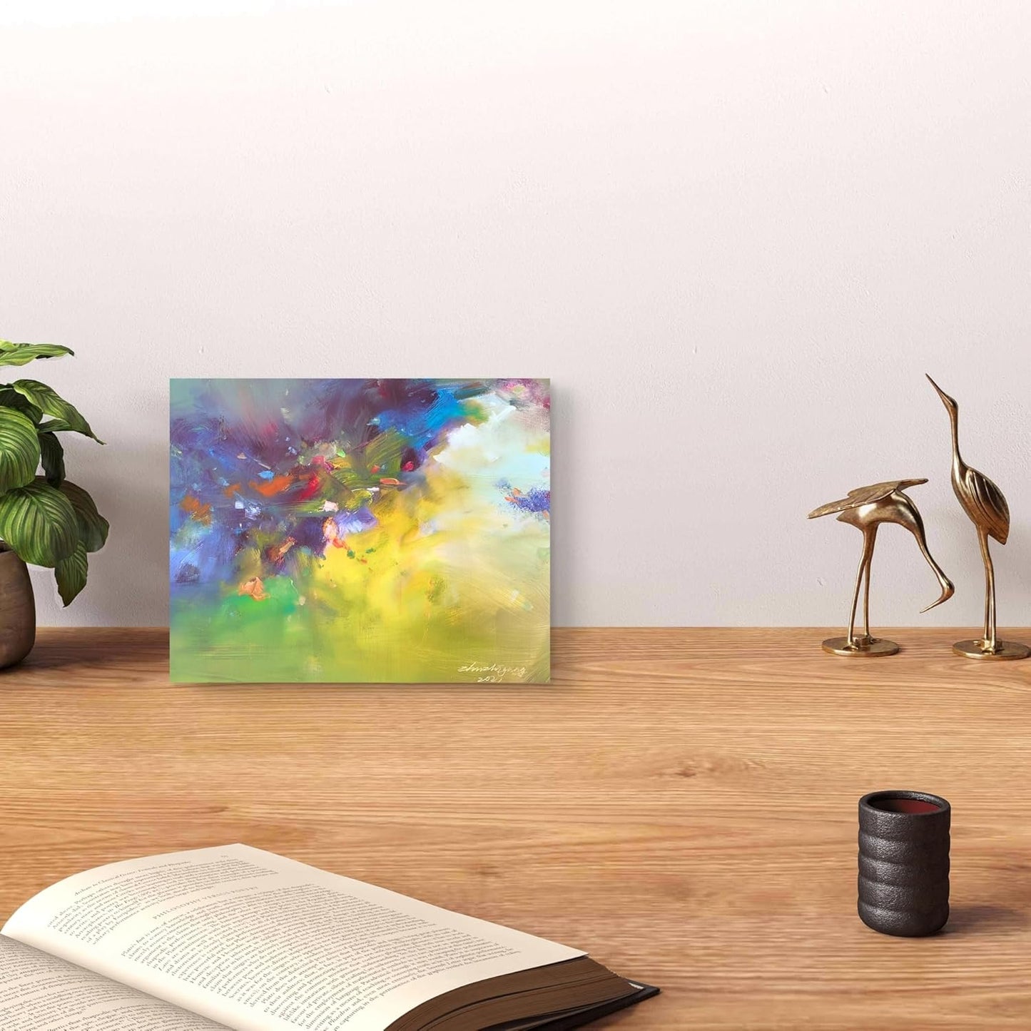 Gloliv Canvas Wall Art for Living Room – Abstract Wall Decor Painting, Artist-Authorized Reproduction Print – Modern Canvas Prints for Office, Bedroom, Bathroom & Kitchen Home Decor 10"x8"