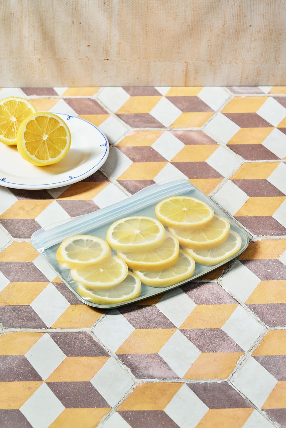 W&P Porter Silicone Reusable Storage Bag, Sandwich (10oz Flat), Sage, Food Storage Container, Microwave and Dishwasher Safe, Easy Cleaning