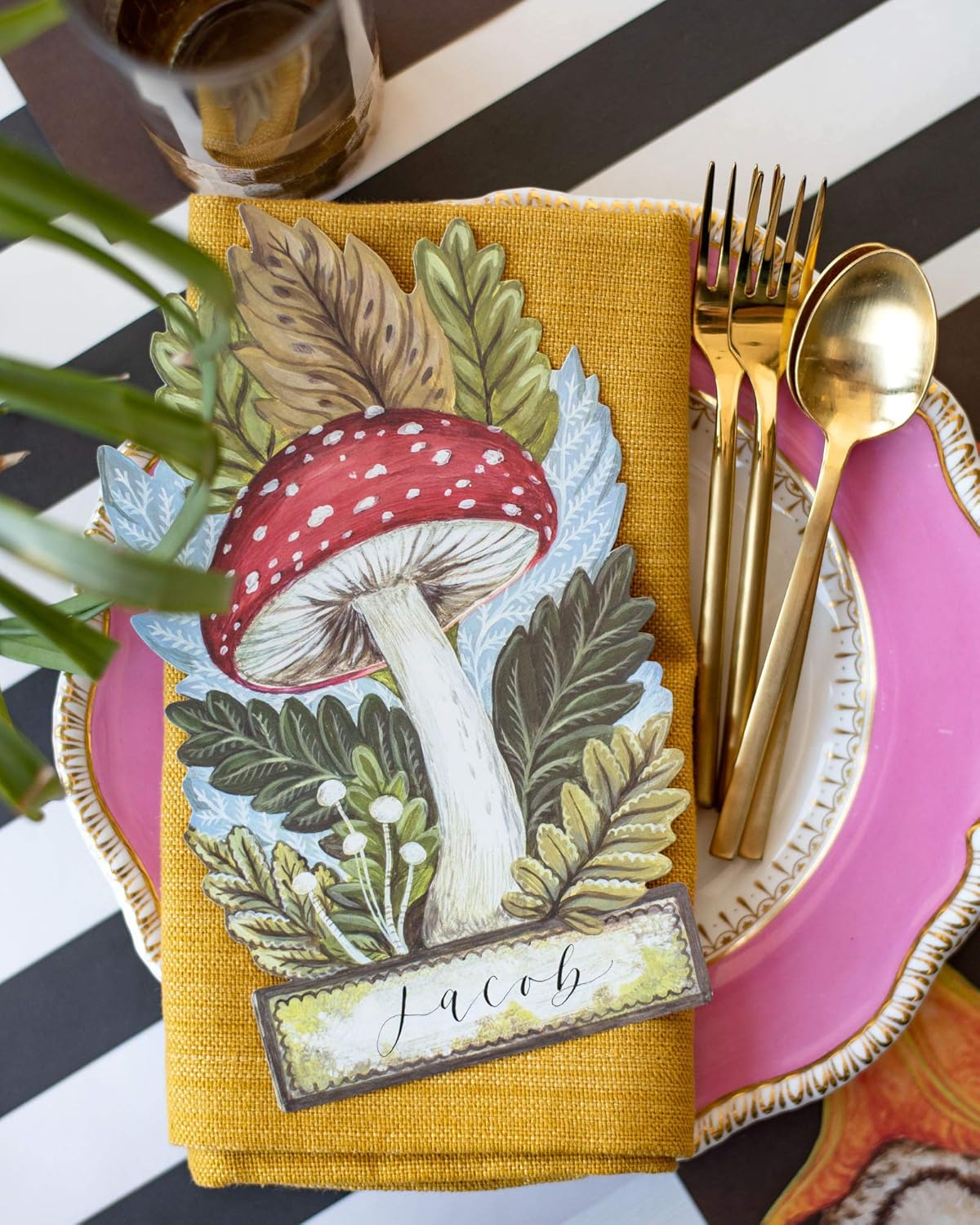 Black and White Striped Paper Table Runner - 25' Long x 20" Wide