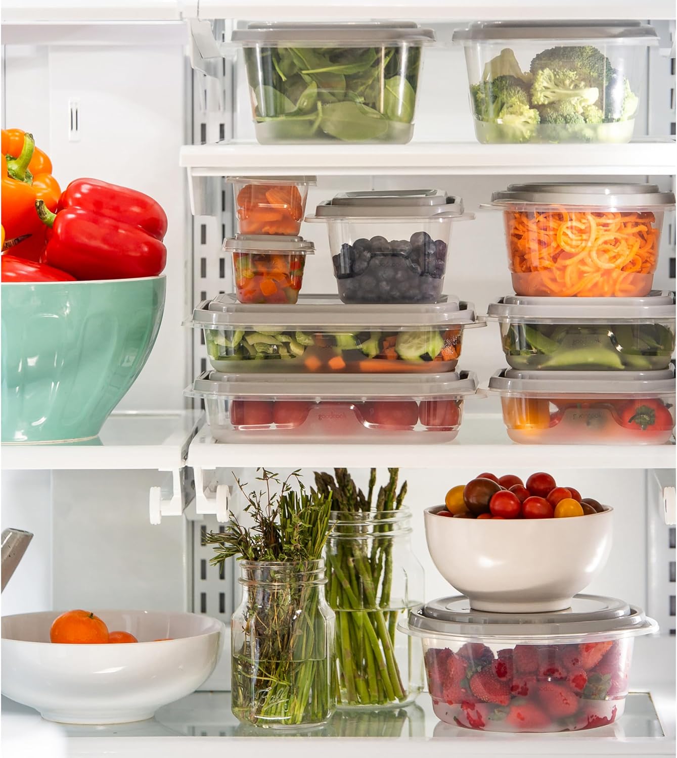 GoodCook EveryWare 20-Piece Boxed Food Storage Container Set with Lids, BPA Free